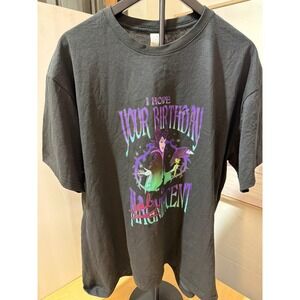 Disney‎ Maleficent Birthday Graphic T-Shirt Black XL Mal-ificent Sleeping Beauty